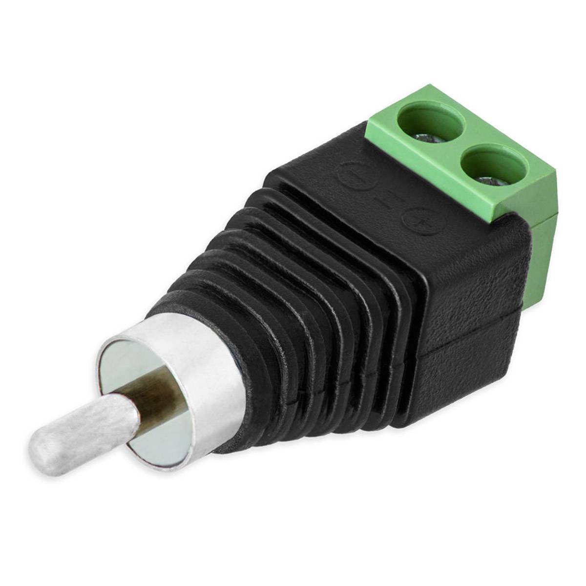 10x Cinch RCA-Stecker < Terminalblock 2 Pin Schraubklemme Adapter