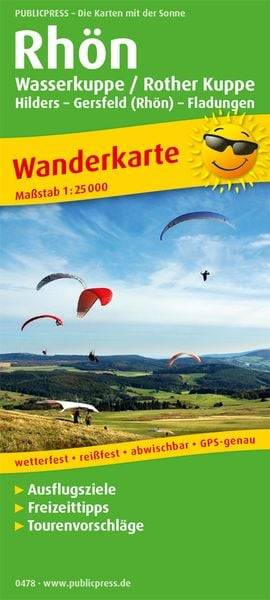 Rhön, Wasserkuppe / Rother Kuppe, Hilders - Gersfeld (Rhön) - Fladungen 1:25 000