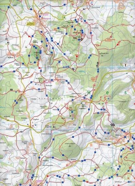 Rhön, Wasserkuppe / Rother Kuppe, Hilders - Gersfeld (Rhön) - Fladungen 1:25 000