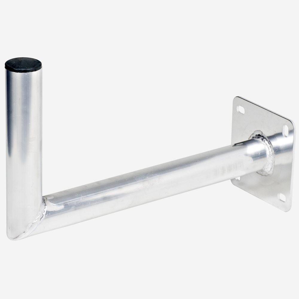 Fuba DAZ 400 Aluminium Wandhalter Sat-Schüssel 45cm Wandabstand - 26cm Länge - 50mm Rohrdurchmesser - Halterung für Satellitenschüssel