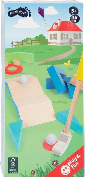 Small foot 11964 - Minigolf Set Active, Holz 16-teilig