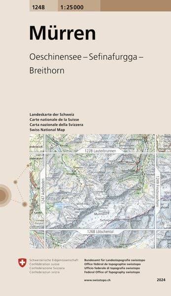 Swisstopo 1 : 25 000 Mürren