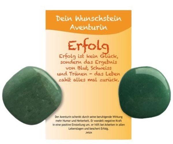 Dein Wunschstein, Aventurin - Erfolg