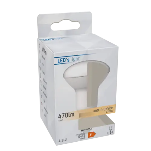 LED's light LED Reflektor E14 4.9W warmweiß Opal R50 LED's light LED Reflektor E14 4.9W warmweiß Opal R50