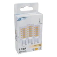 LED's light LED Kapsel G9 4.5W warmweiß Klar 3-Pack LED's light LED Kapsel G9 4.5W warmweiß Klar 3-Pack