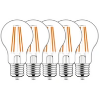 LED's light LED Birne E27 7,0W warmweiß Klar A60 5-Pack LED's light LED Birne E27 7,0W warmweiß Klar A60 5-Pack