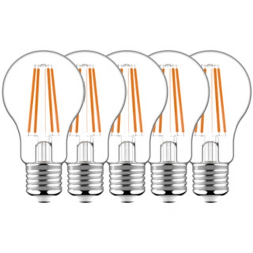 LED's light LED Birne E27 7,0W warmweiß Klar A60 5-Pack LED's light LED Birne E27 7,0W warmweiß Klar A60 5-Pack