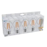 LED's light LED Birne E27 7,0W warmweiß Klar A60 5-Pack LED's light LED Birne E27 7,0W warmweiß Klar A60 5-Pack