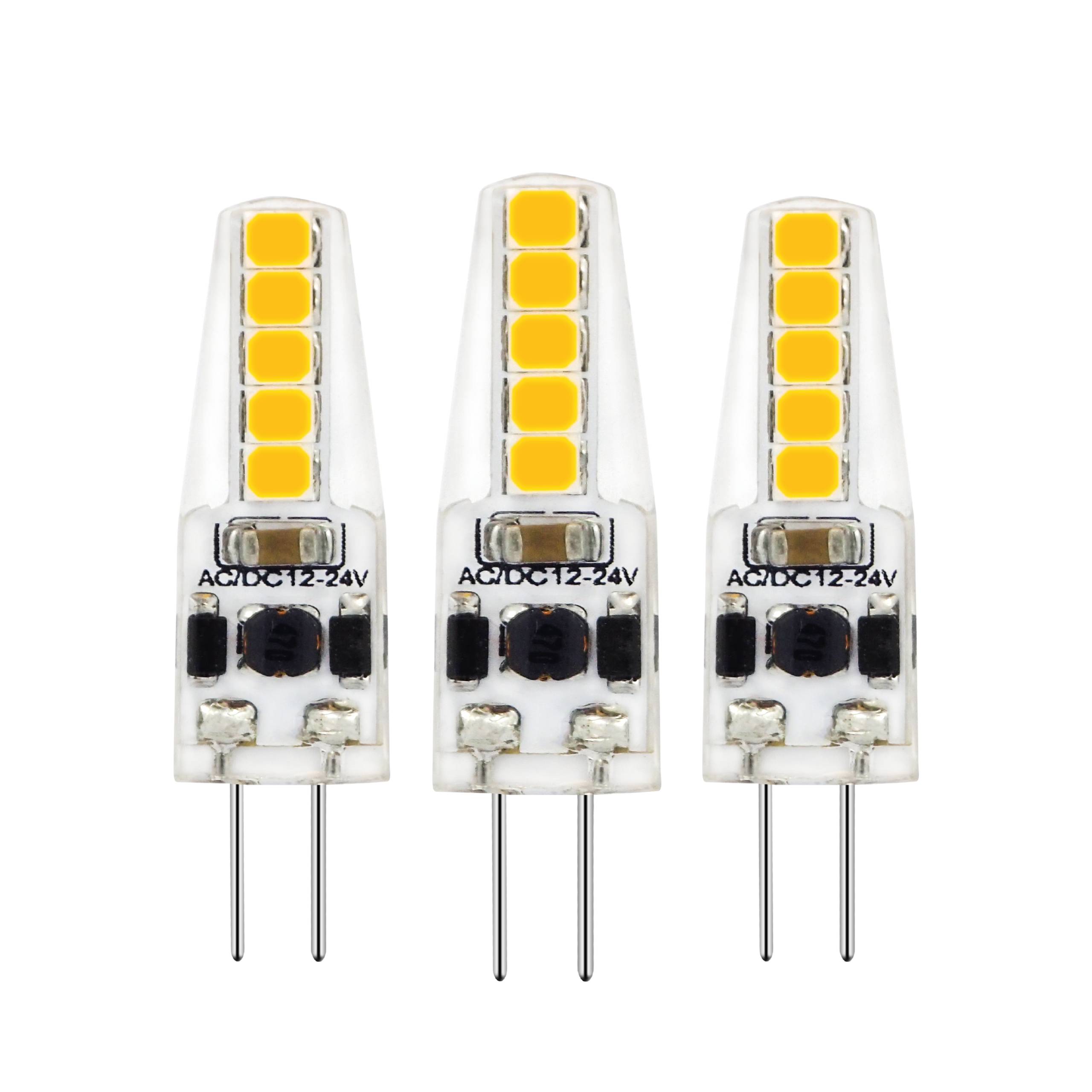 LED's light LED Kapsel G4 1,9W warmweiß Klar 12V dimmbar 3-Pack