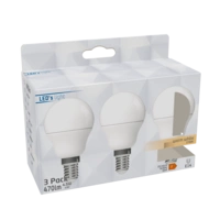 LED's light LED Kugel E14 4,9W warmweiß Opal G45 3-Pack LED's light LED Kugel E14 4,9W warmweiß Opal G45 3-Pack