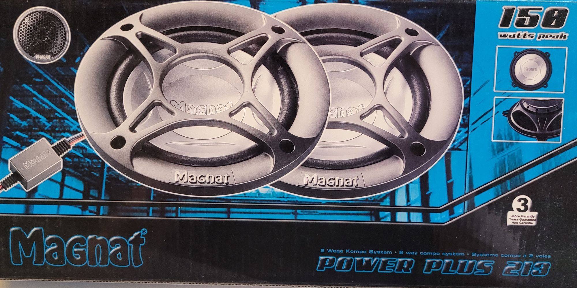 1 Paar 130 mm 2-Wege Komponenten System Magnat Power Plus 213 NEU