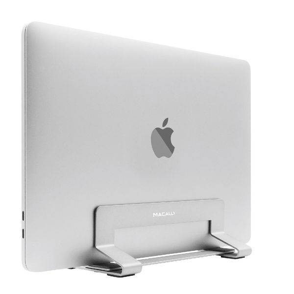 Macally VCSTANDA Aluminium, vertikaler Notebook Ständer für Apple MacBook, MacBook Air, MacBook Pro und alle Laptops von 13 bis 17, edles und elegan