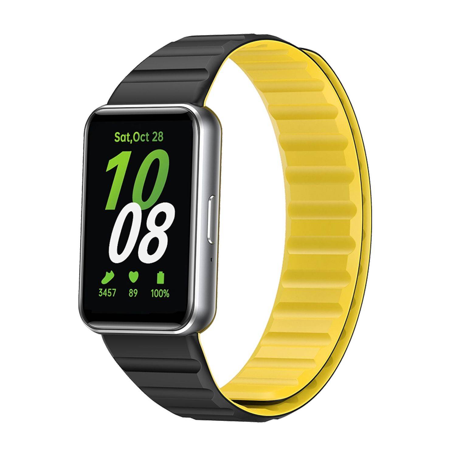 Für Samsung Galaxy Fit 3 Design Magnet Verschluss Silikon Arm Band