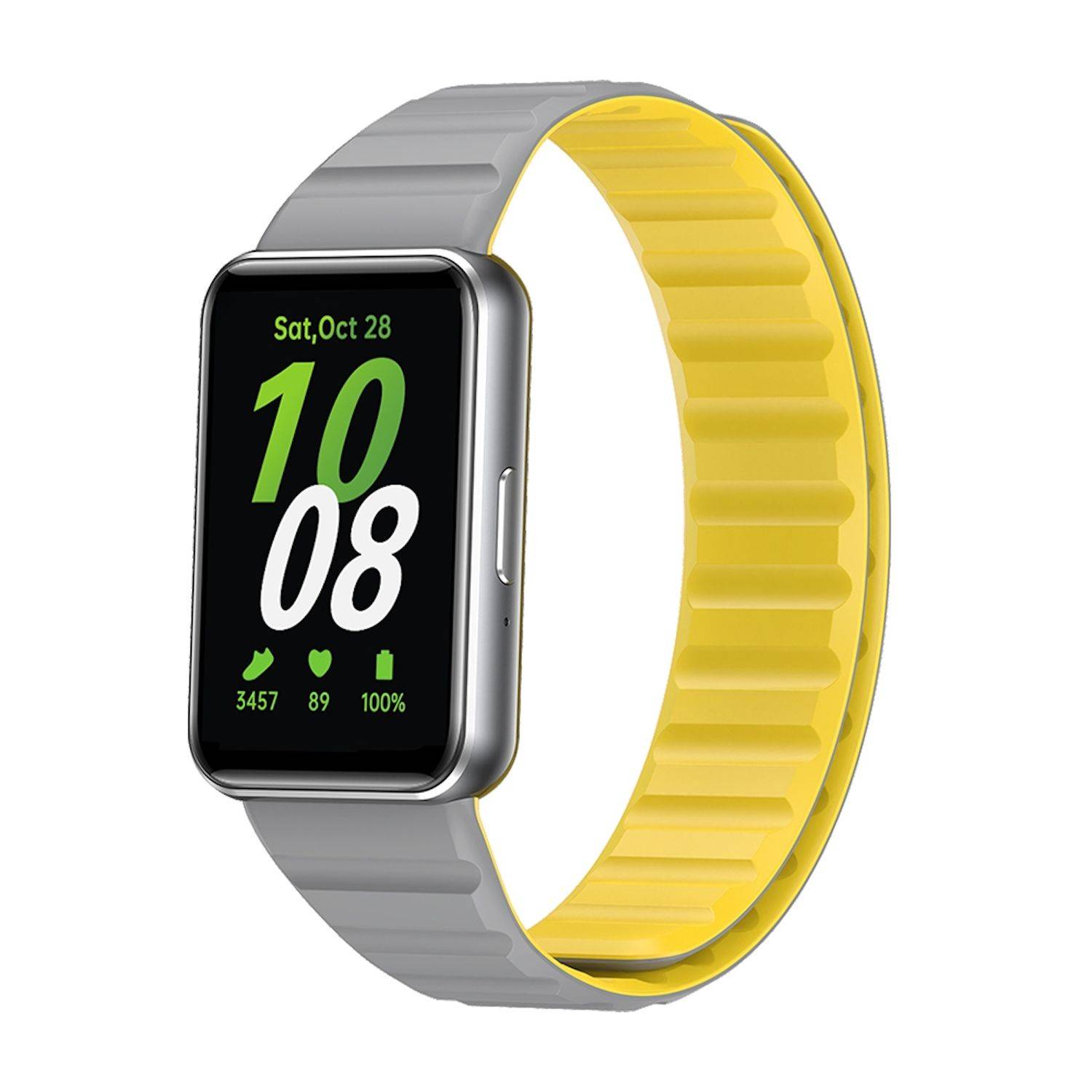 Für Samsung Galaxy Fit 3 Design Magnet Verschluss Silikon Arm Band