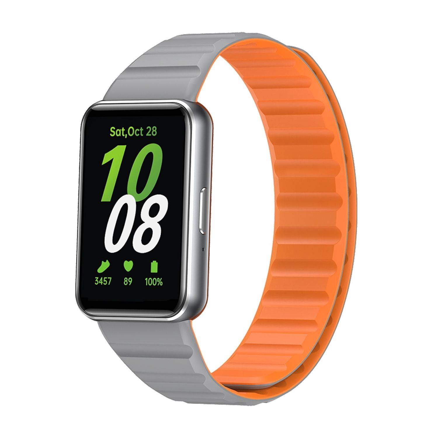 Für Samsung Galaxy Fit 3 Design Magnet Verschluss Silikon Arm Band