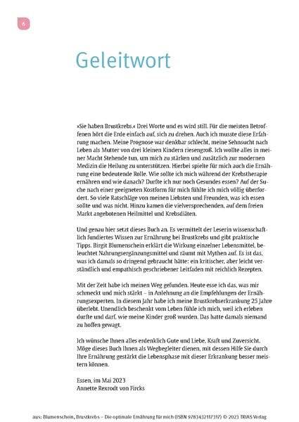 Brustkrebs - Die optimale Ernährung für mich