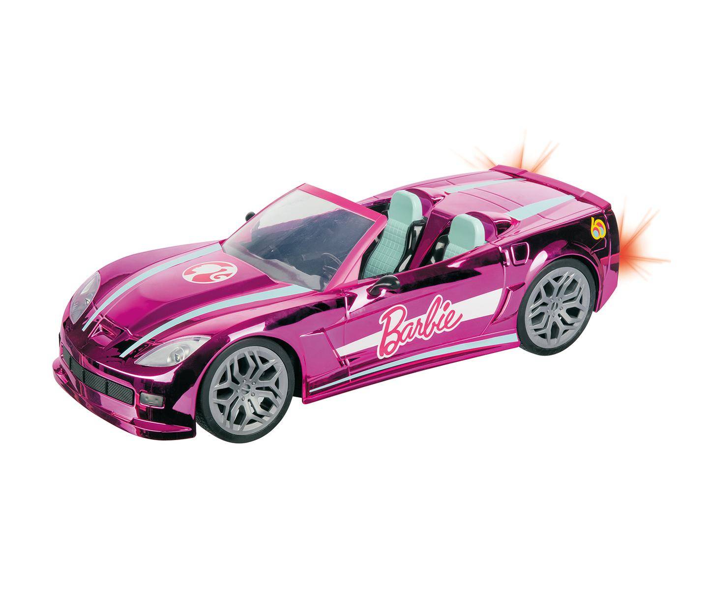 Happy People - Ferngesteurtes Auto - Barbie Dream Car (40 cm) mit Licht, kompatibel mit Barbie