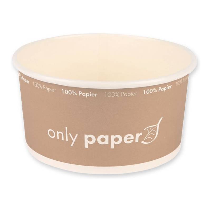NATURE Star Salatschale Only Paper, rund, 1.000 ml, braun