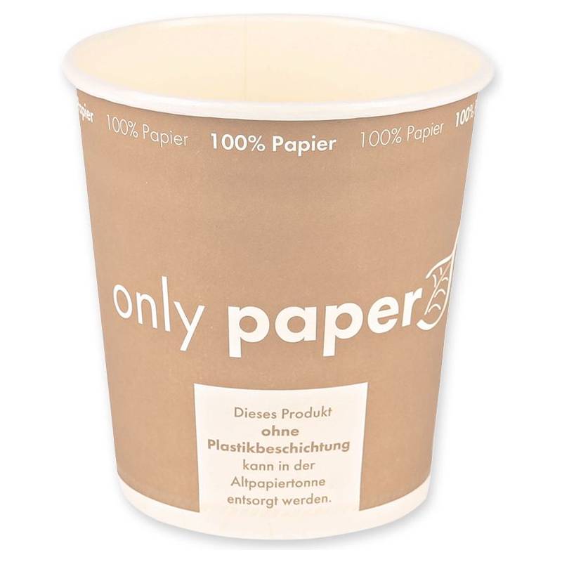 NATURE Star Suppenbecher Only Paper, rund, 450 ml, braun