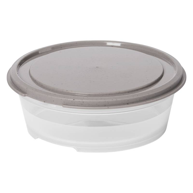 smartstore Frischhaltedose, rund, 0,3 L, grau / transparent