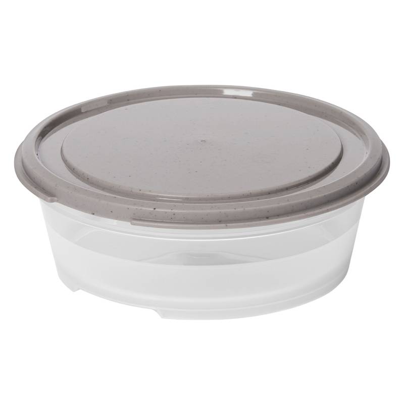 smartstore Frischhaltedose, rund, 0,3 L, grau / transparent