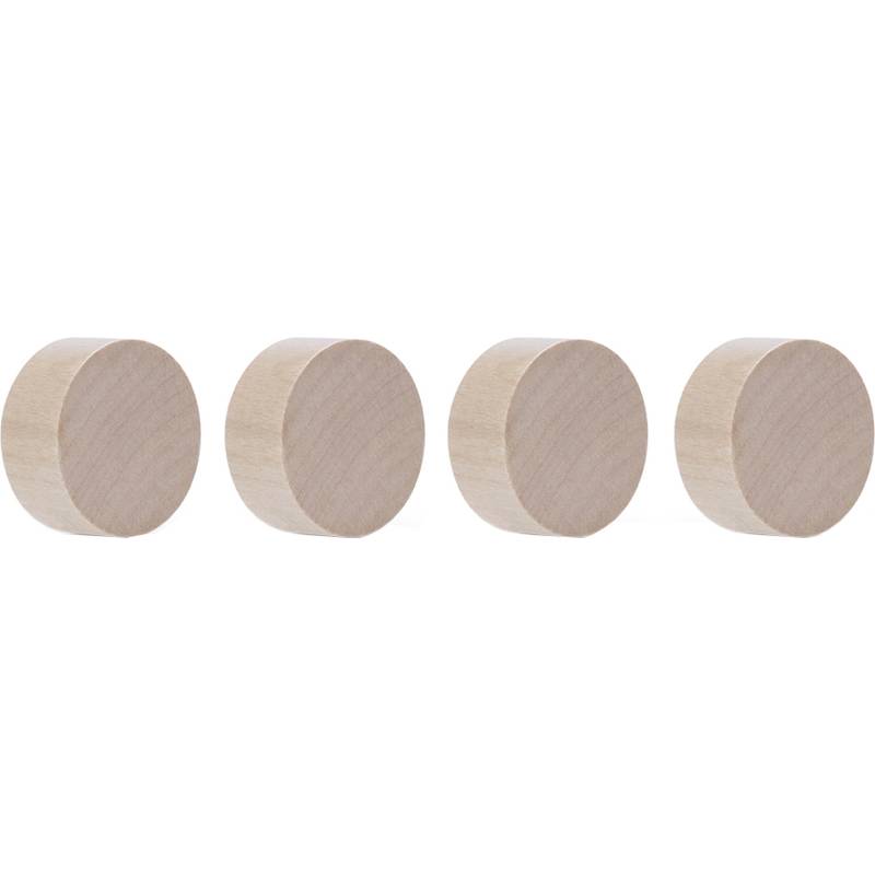 Magnet Wood Series Circle 1665449 30mm Birke 4 Stück