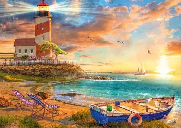 Schmidt Spiele - Sonnenuntergang in der Leuchtturm-Bucht, 1.000 Teile