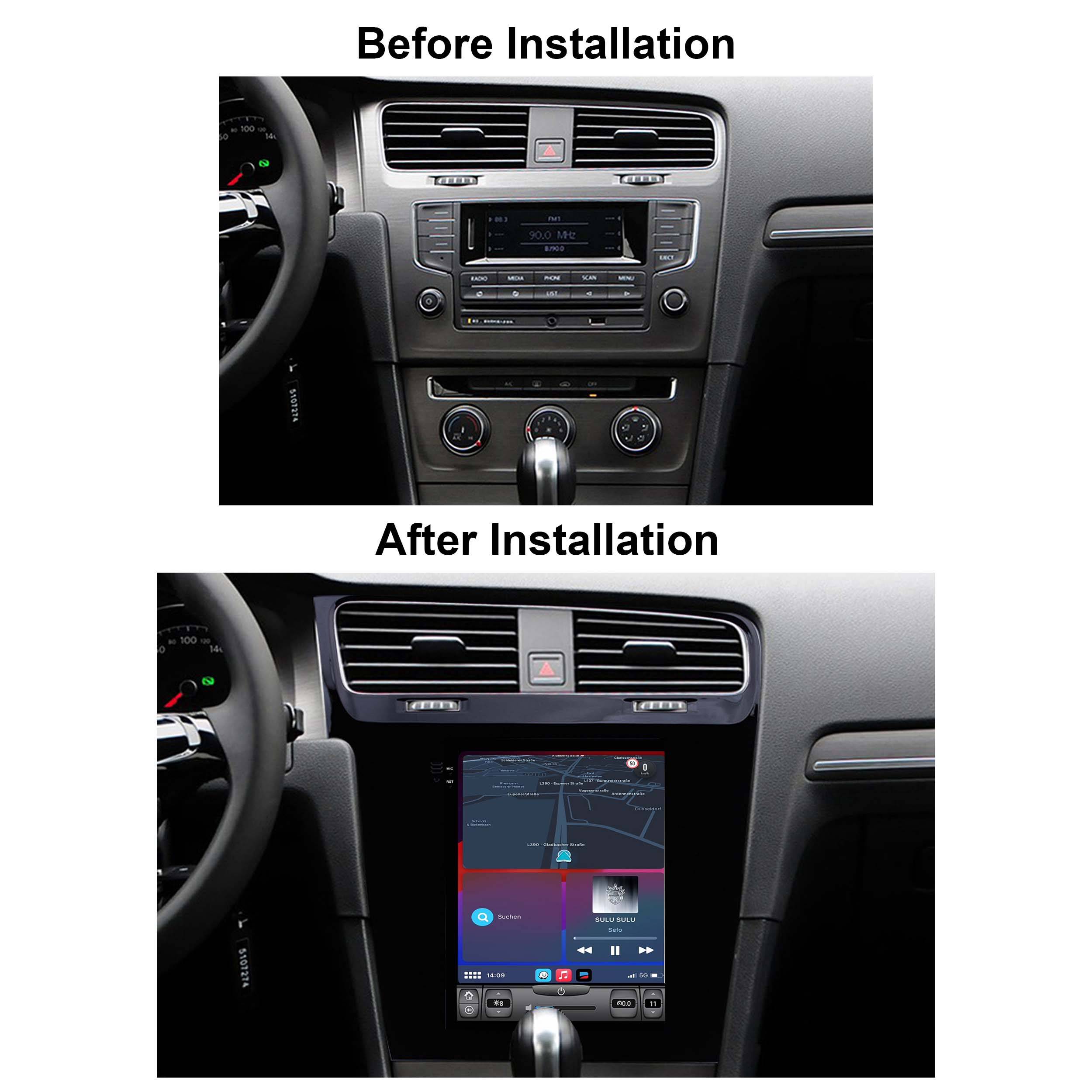 Für VW Golf 7 9.7" Touchscreen Android Autoradio GPS Navi CarPlay