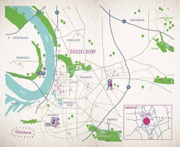 Glücksorte in Düsseldorf