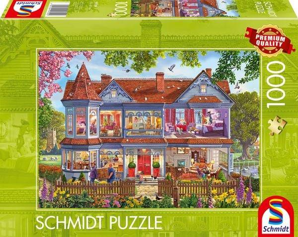 Schmidt Spiele - Haus im Frühling, 1.000 Teile