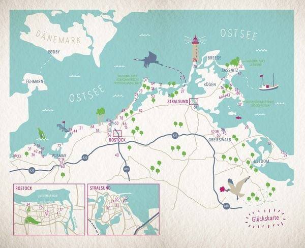 Glücksorte an der Ostsee. Mecklenburg-Vorpommern