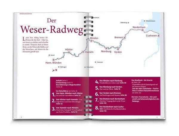 KOMPASS Radreiseführer Weser-Radweg