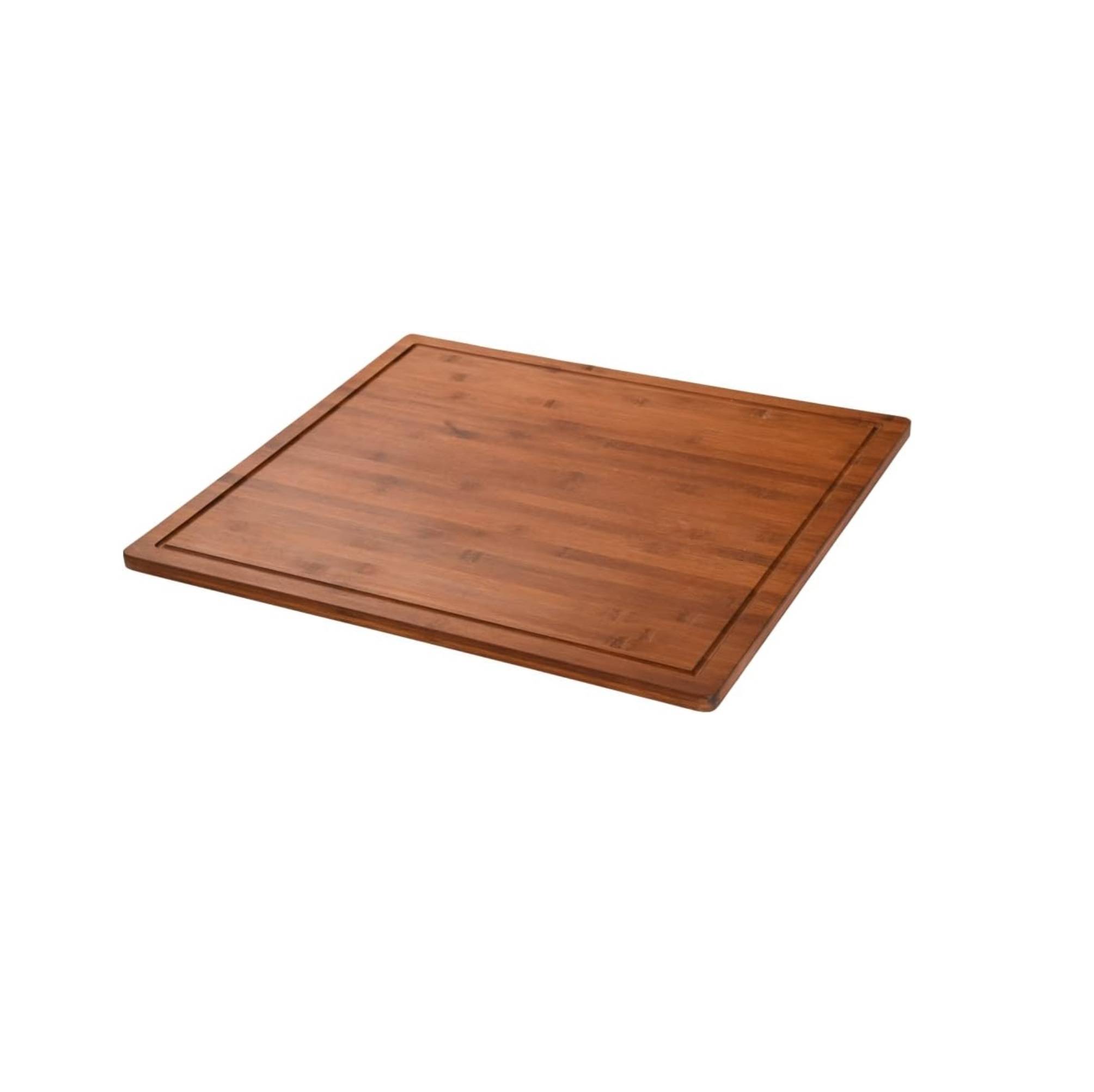 Kesper | XXL Schneide- und Abdeckplatte 56 x 50 x 4 cm | Farbe: Dunkelbraun | Material: FSC Bambus | ideal als Herdabdeckung oder Backbrett