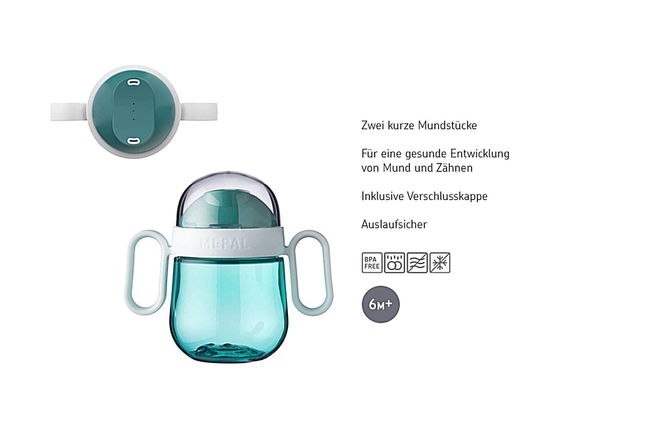 Mepal | Mio Set – 360° | Baby Trinklernbecher ab 6 Monate | auslaufsicher | spülmaschinengeeignet & BPA frei | Little Farm