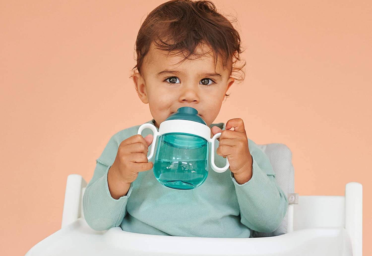 Mepal - Baby 3er Geschirrset Mio - Inklusive auslaufsicherem Trinkbecher, Lernteller & Lernlöffel - Spülmaschinengeeignet & BPA frei - 3er Set - Lit