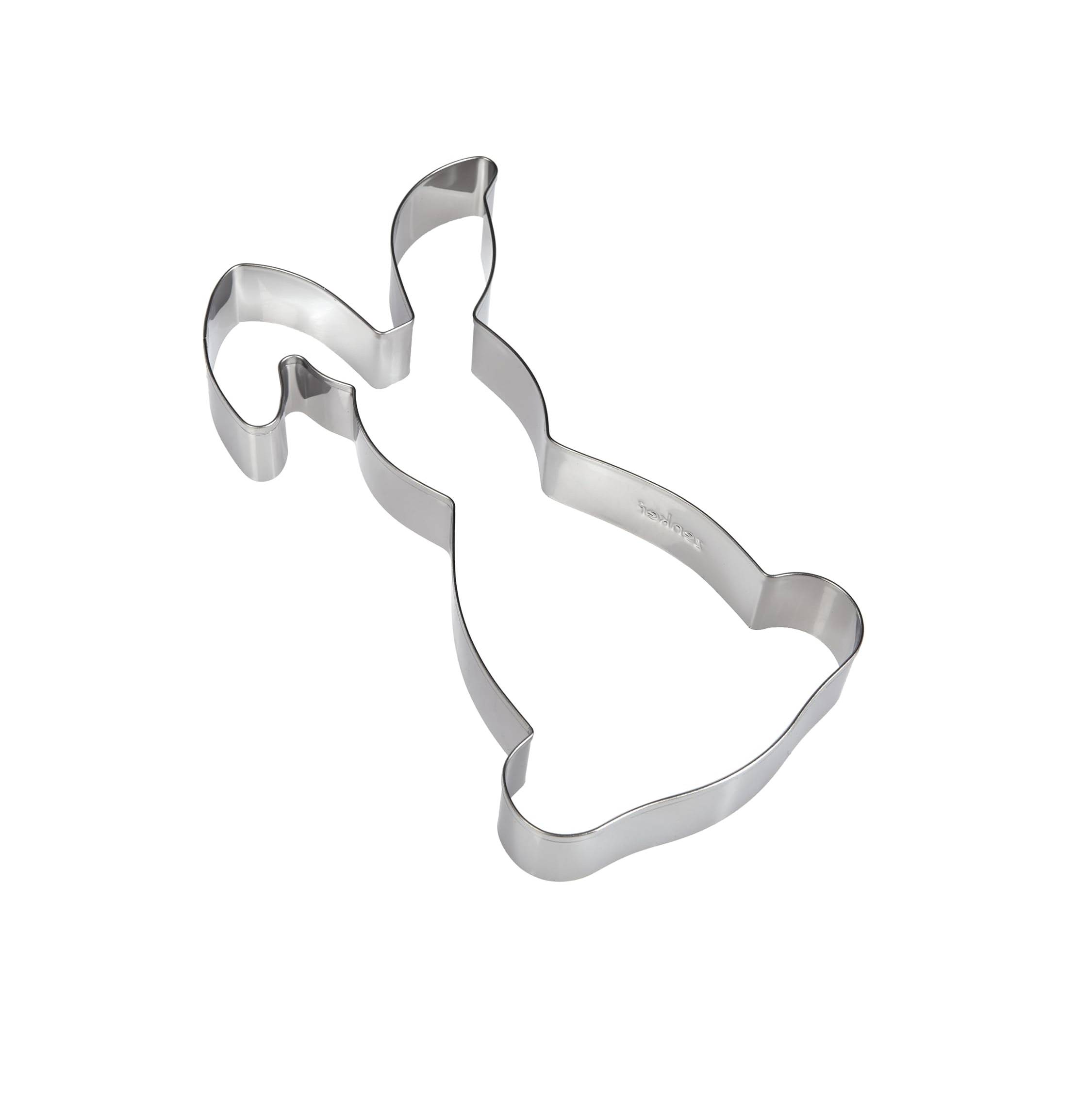 Zenker | Knickohr Hase Ausstecher | Premium Edelstahl | spülmaschinenfest | ideal für Osterbäckerei | Größe: 196x111x26mm