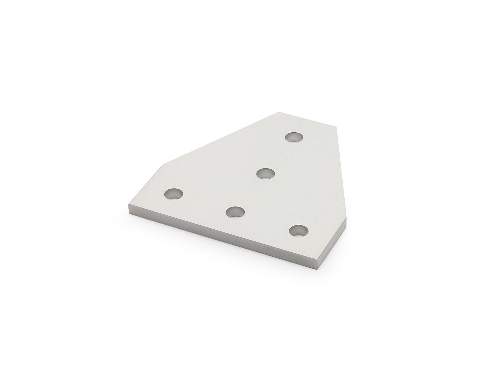 Verbindungsplatte - 2020 T Aluminium, eloxiert, I-Typ Nut 5, B-Typ Nut 6, VPE 10