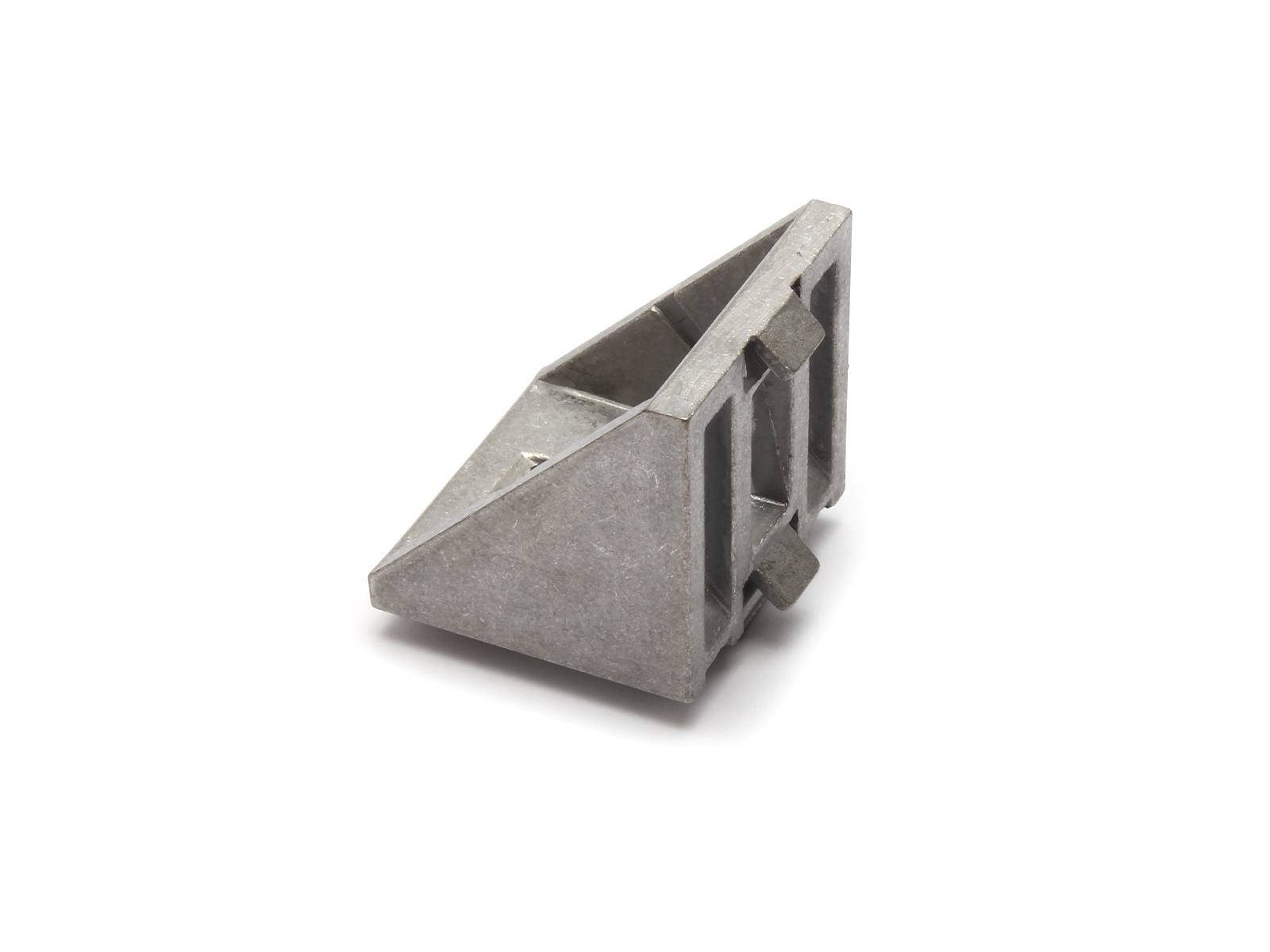 Verbindungswinkel - 4545-10, Aluminium blank, B-Typ Nut 10, VPE 10 Stück