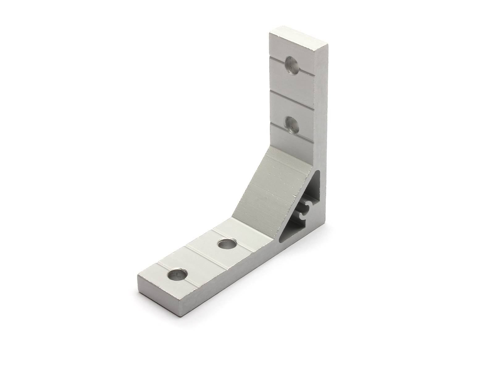 Winkel, 3030-6+8, Aluminium, eloxiert, I-Typ Nut 6, B-Typ Nut 8, VPE 10 Stück