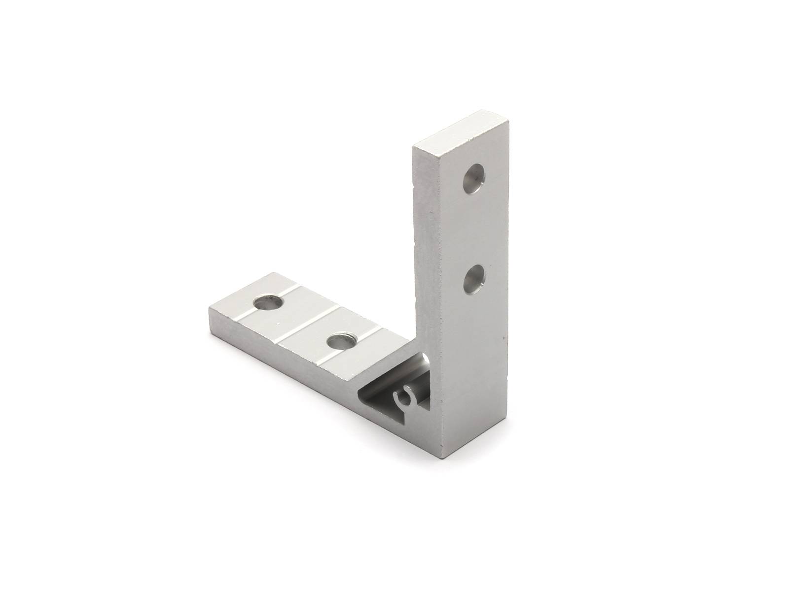 Winkel, 3030-6+8, Aluminium, eloxiert, I-Typ Nut 6, B-Typ Nut 8, VPE 100 Stück