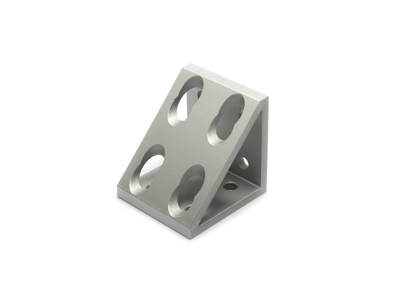 Winkel, 56*60*60, Aluminium, eloxiert, I-Typ Nut 6, B-Typ Nut 8, VPE 100 Stück