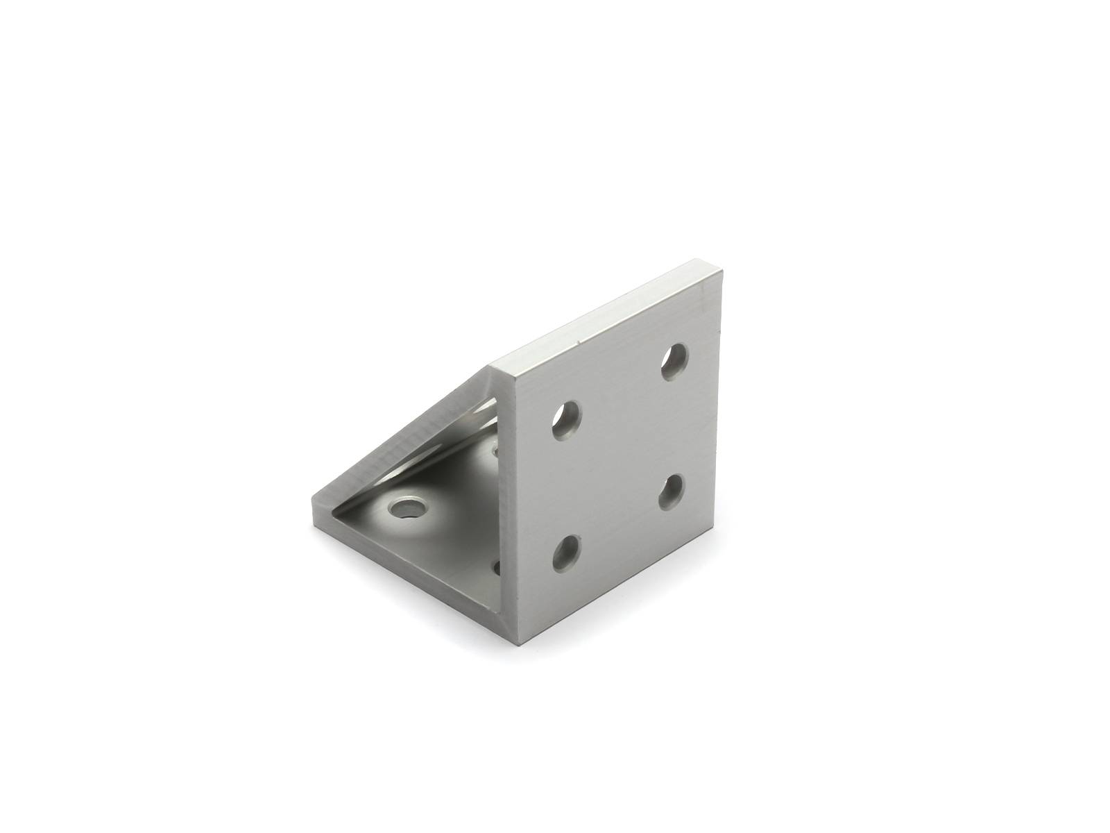 Winkel, 56*60*60, Aluminium, eloxiert, I-Typ Nut 6, B-Typ Nut 8