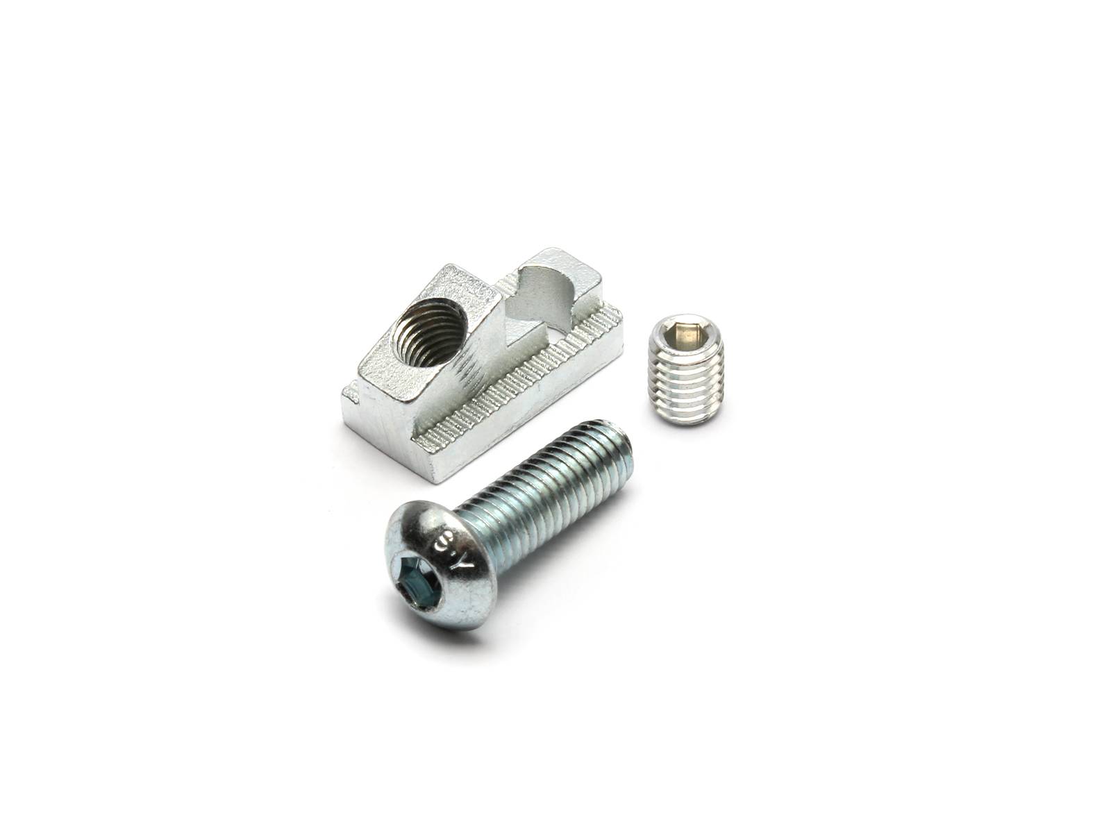 Profilstecker 90° - M8, Stahl verzinkt, I-Typ Nut 8, VPE 10 Stück
