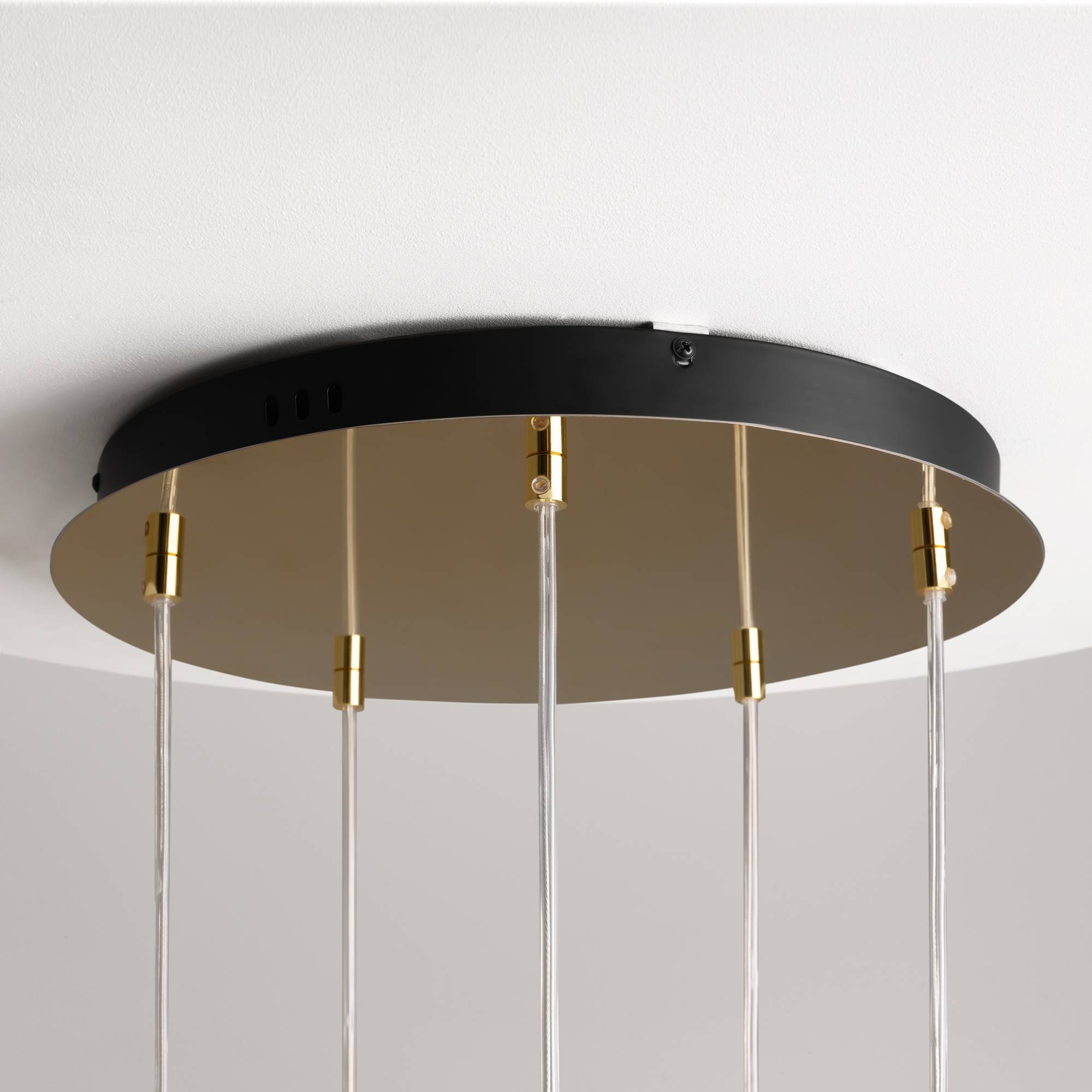 Maytoni Moderne Pendelleuchte Drop LED incl. in Gold aus Metall Glas 80 W für Küche, Schlafzimmer, Wohnzimmer, Esszimmer, Lobby