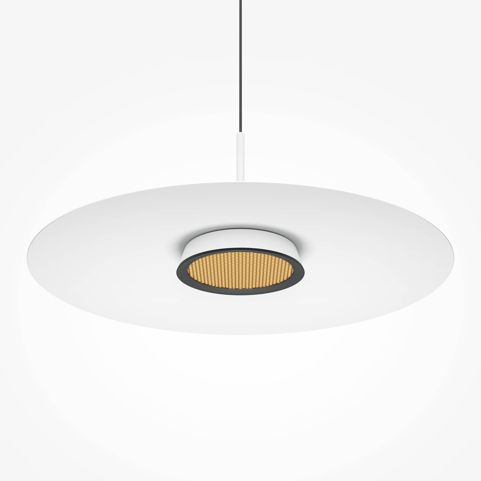 Maytoni Moderne Pendelleuchte El LED incl. in Weiß aus Aluminium Aluminium 12 W für Küche, Schlafzimmer, Wohnzimmer, Esszimmer, Lobby