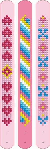 Diamond Dotz - Dotzies - Diamond Painting Armbänder Retro Pink