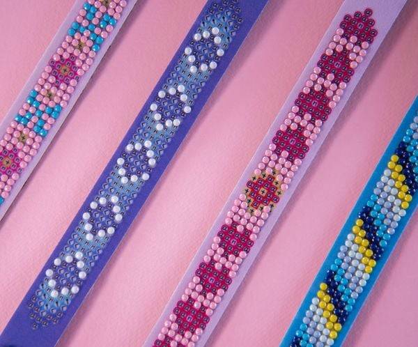 Diamond Dotz - Dotzies - Diamond Painting Armbänder Retro Pink