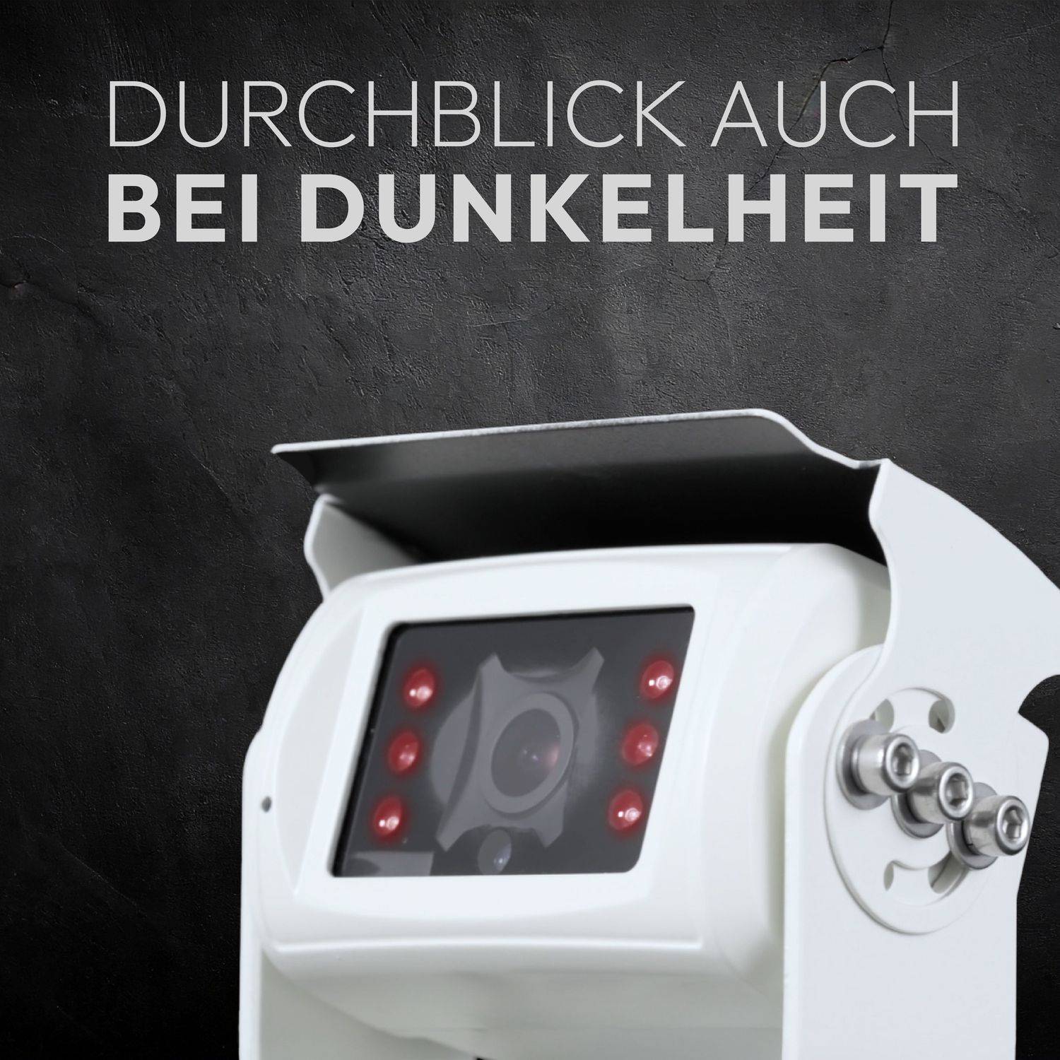 VSG24 7" Rückfahrkamera Set SMARTPLUS | Premiumkamera Audio weiß RVS-24121