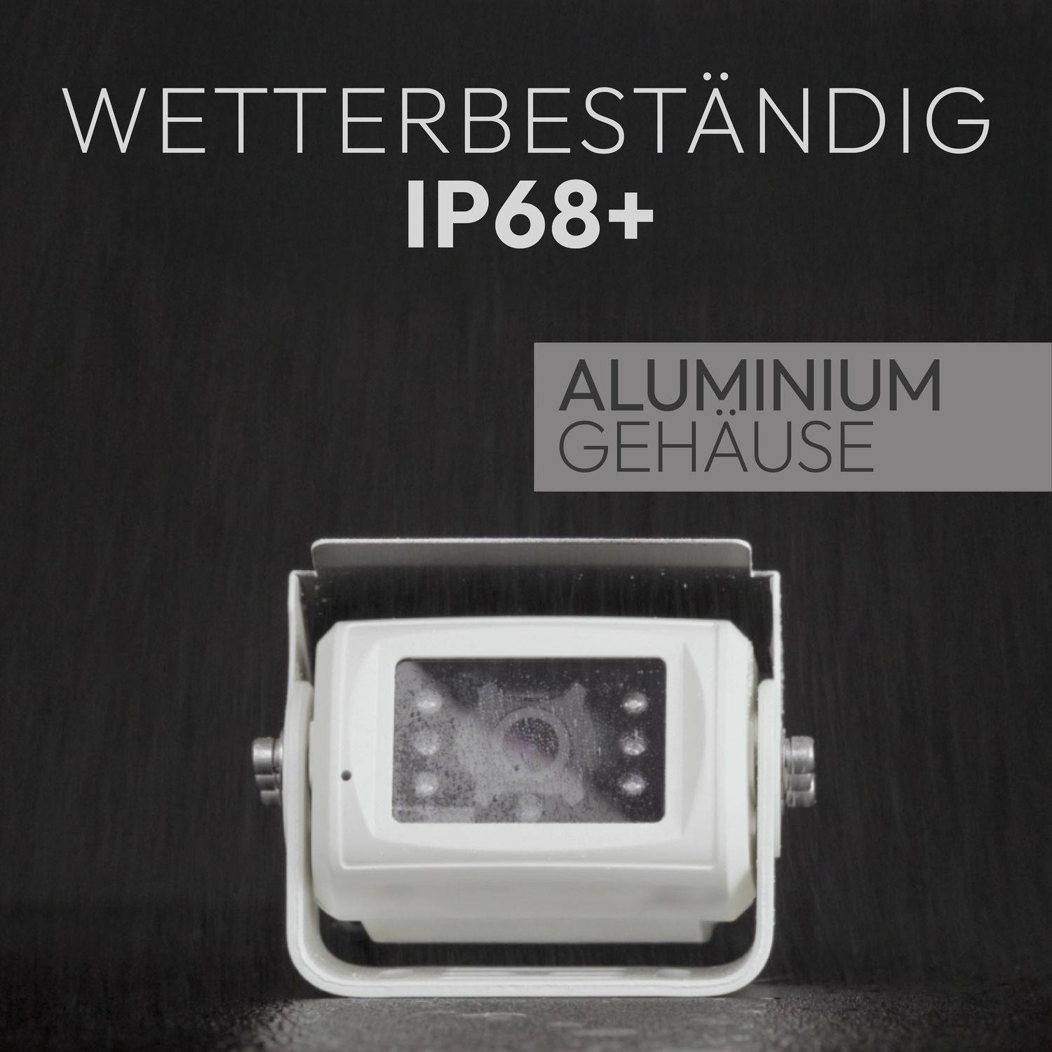 VSG24 7" Rückfahrkamera Set SMARTPLUS | Premiumkamera Audio weiß RVS-24121