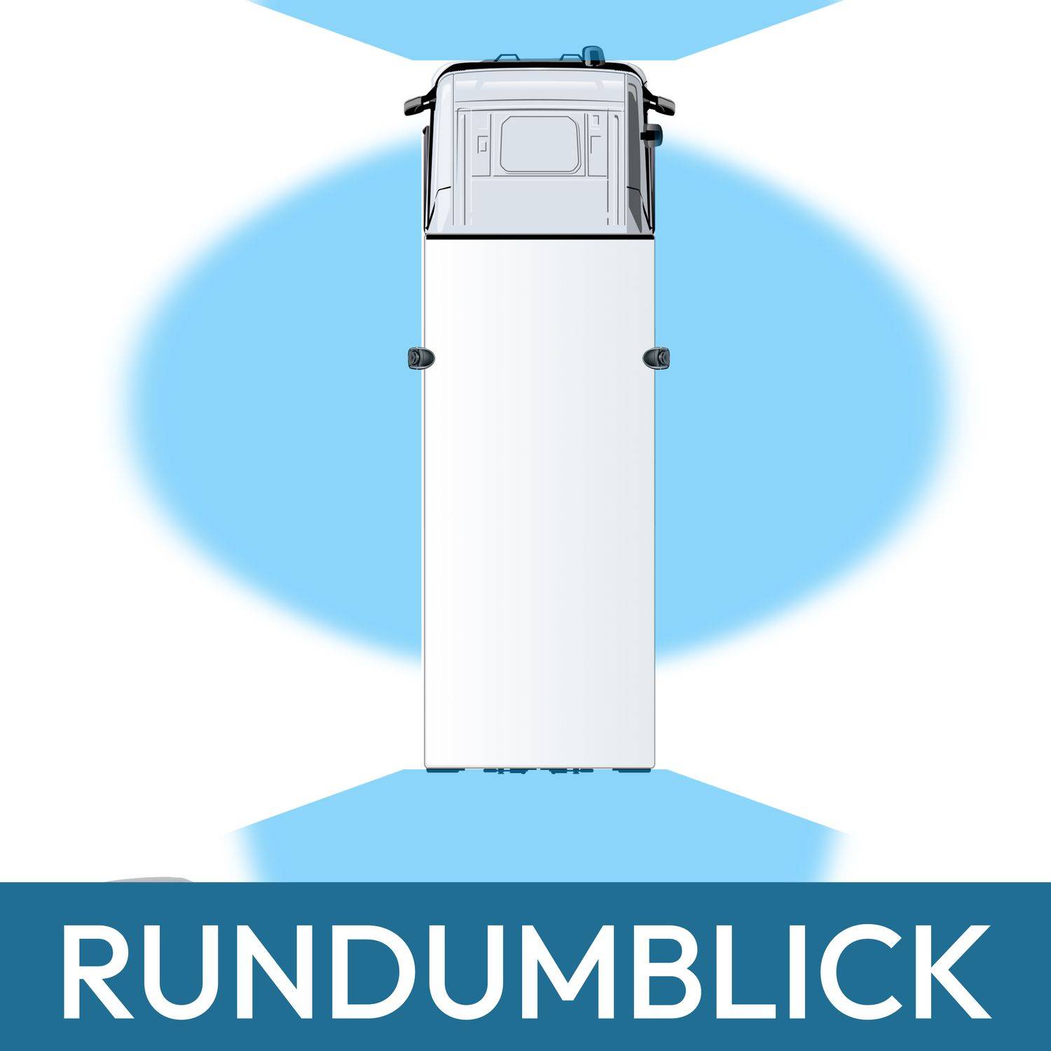 VSG24 10" Rückfahrkamera Set RUNDUMBLICK | mit 2 x Schwerlast-Kamera 120° & 2 x Seitenblickkamera 150° RVS-24521